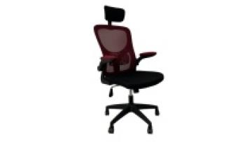 Mesh Revolving Staff Chair with Headrest1