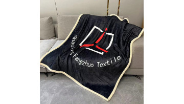 custom sherpa blanket with logo 