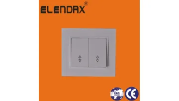 Wall Switch 2 Gang 2 Way F1000 Series 10A White Elendax1