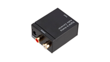 SPDIF Optical and Coaxial Digital to Analog Stereo Audio Converter with Toslink and Coaxial Inputs to RCA R/L Jack Output1