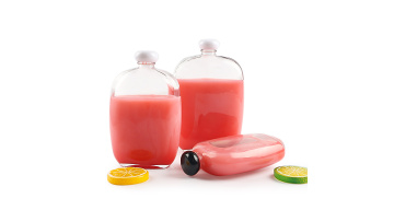 250ml 350ml 500ml flat glass bottle