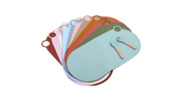 Kitchenware Non-slip Baby Place Table Mat Silicone Folding Kid Placemat1