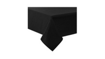 Black Square Jacquard Tablecloth For Hotel1