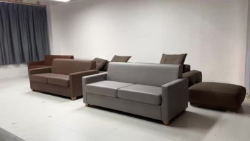 QC Inspection of Hotel Sofa Bed with Foam Mattress