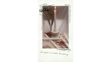 fluted candle
