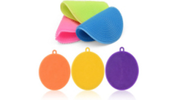 Wholesale Custom Silicone Sponges Scrubber Multipurpose Silicone Sponge for Kitchen Washing Dishes1