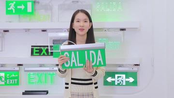 Materials and customization exit sign B4W