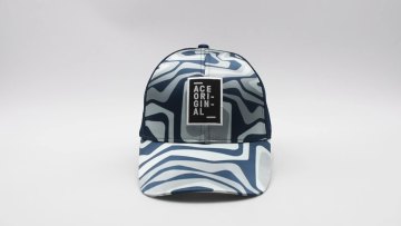 2022 new design sublimation satin trucker cap mesh satin lined baseball cap with embroidery woven patch label1