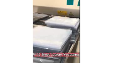 Custom Processing of PVC Plastic Sheets