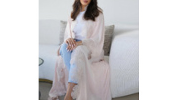 Luxury Floral Lace Trim Open Abaya Women Dubai Muslim Kaftan Moroccan Maxi Dress Elegant Islamic Clothing 20261