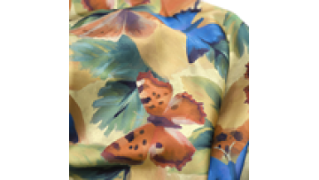 Hot Sale 100 Polyester Fabric Floral Printed Satin Fabric Elastic Silky Satin Fabric1