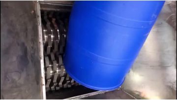 Blue Drums Barrels Shredder