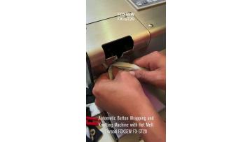Automatic Button Wrapping and Knotting Machine