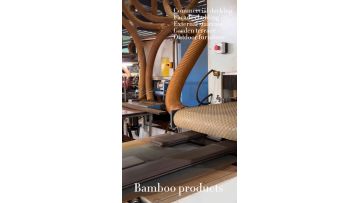 Cutting and sanding of the bamboo sheets