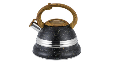 Stainless steel black household whistling kettle FH-682W