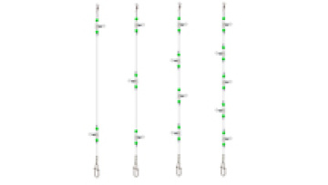 Trace Lures Fishing Wire Rigs with 2 Arms, Spinners, and Swivels - Fishing Tackle1