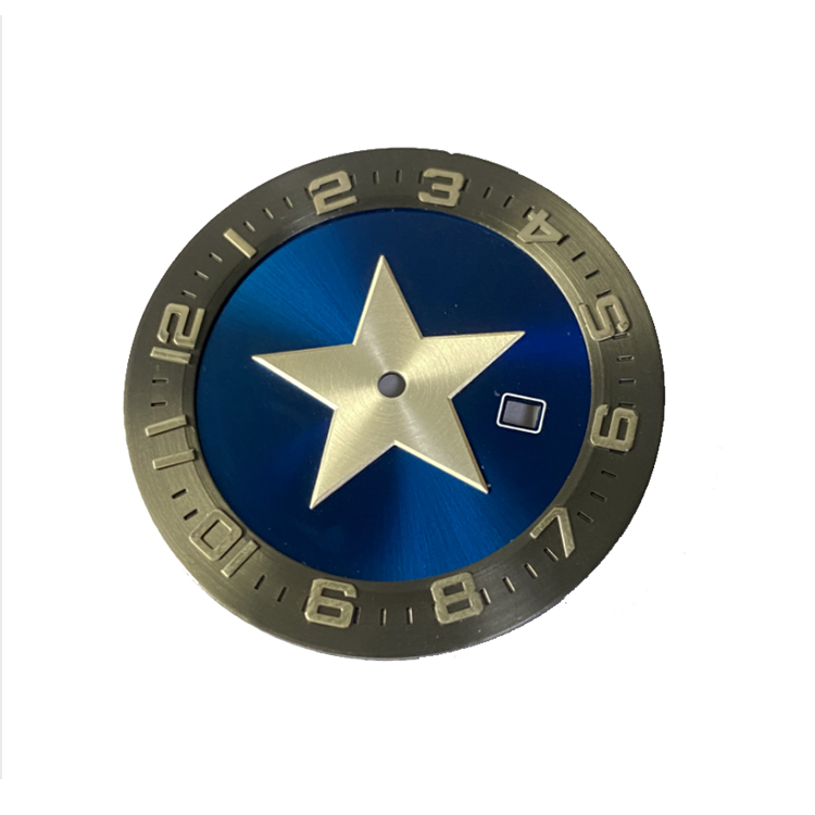 embossed watch dial 