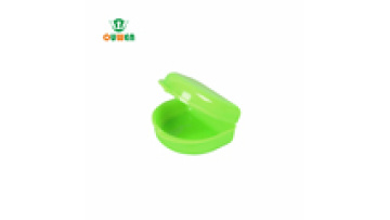OW-14-1 Green False Teeth Aligner Retainer Box - Dental Denture Storage Case1