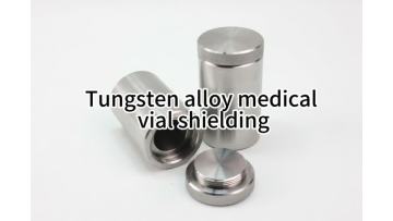 Tungsten alloy vial shielding