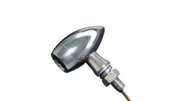 E-approved New Waterproof Chrome Mini Bullet Motorcycle Blinker Turn Signal Indicator Rear Light