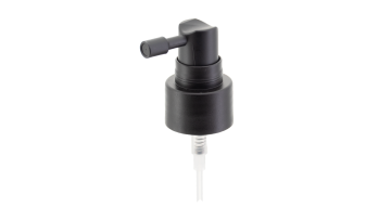 24/410 Matte Black  Fine Mist Sprayer With Extended Nozzle For Oral&Throat Care