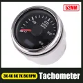 52mm pointer Tachometer 4000 RPM Tacho Meter Gauge With Red Backlight For Car Boat Yacht RV 9-30V