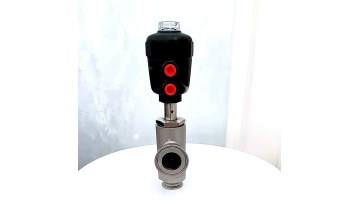 stainless steel PNEUMATIC three-way thread connection Angle seat regulating valve1