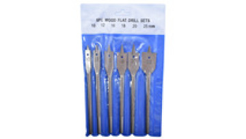 6pc Three-point Woodworking Flat Drill Hole Opener Set of High Carbon Steel Multi-gauge Flat Drill Wood Hole Opener1