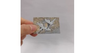 Ancient-style digital woven labels