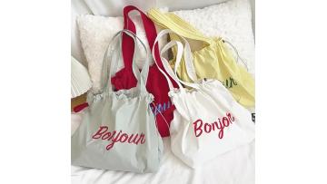 Trendy French Drawstring Bag