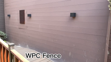 Hot Sale Waterproof Construction WPC Fencing Trellis Composite Garden Fence1