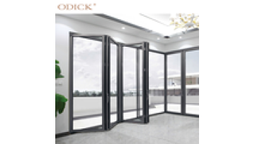Modern Design Customize Design Sliding Accordion Exterior Door Double Glazed Aluminum Folding Doors1