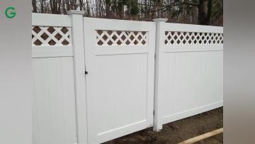 Durable pvc fence panels with cheap price Vinyl Privacy Fence with Top Picket1