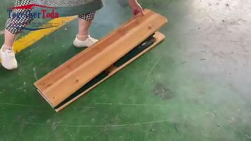 Solid Wood Iron Frame Outdoor Picnic Barbecue Table for Home Business, Simple Foldable Beer Table