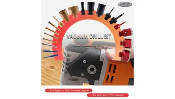 Dry Hole Saw Diamond Tip Core Drill Bits Set Tile Saw Hole Cutter Set for Porcelain1