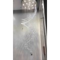 Lobby home decoration fancy luxury bead curtains crystal modern indoor pendant lights chandelier