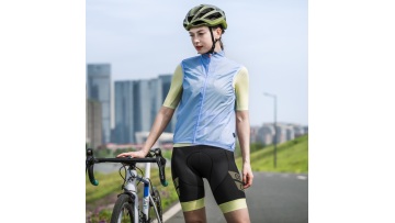 Women's Perfetto Full Collar Vest Cycling Rain Gil