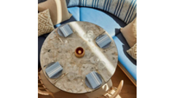 Free Sample Commercial Furniture Coffee Fast Food Shop Kitchen Dining Marble Metal Restaurant Table1