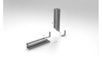 5 Aluminum profile high strength corner groove connector (45 °)