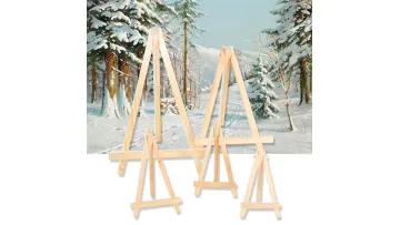 Folding Wooden Mini Desktop Easel for Children's Painting Sketch Boards Display Use1