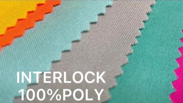High quality Wholesale Factory Knitted Fabric 100% Polyester Interlock  sports jersey apparel   Fabric for  clothes making1