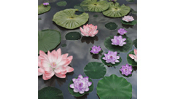 60cm Artificial Lotus Leaf Water Lily for Fish Tank and Buddha Decor1