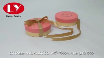 Round chocolate gift box