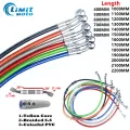 Motorcycle AN3 400 -2200mm Dirt Bike Braided Hose Hydraulic Reinforce Brake line Clutch Oil Tube M10 Banjo Universal Fit Racing