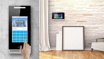 Full Touch Screen Facial Access Control Door Alarm See Guest With Camera1
