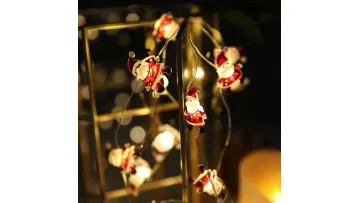 Festive Copper Wire Santa Claus String Lights for Holiday Magic1