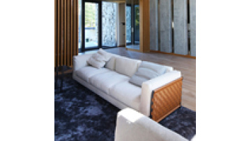 Italian minimalist connery sofa Italian designer high-end atmosphere villa big client living room modern light luxury1