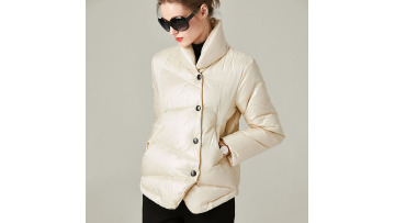 Women Short Stand Collar Down Coat