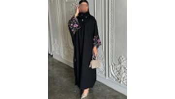 New Design Embroidery Dubai Abaya 2025 Modest Open Abaya Women Muslim Dress Islamic Womens Clothing1