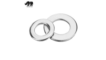 Standard DIN125 carbon steel Q195 zinc plated M6 flat washer1